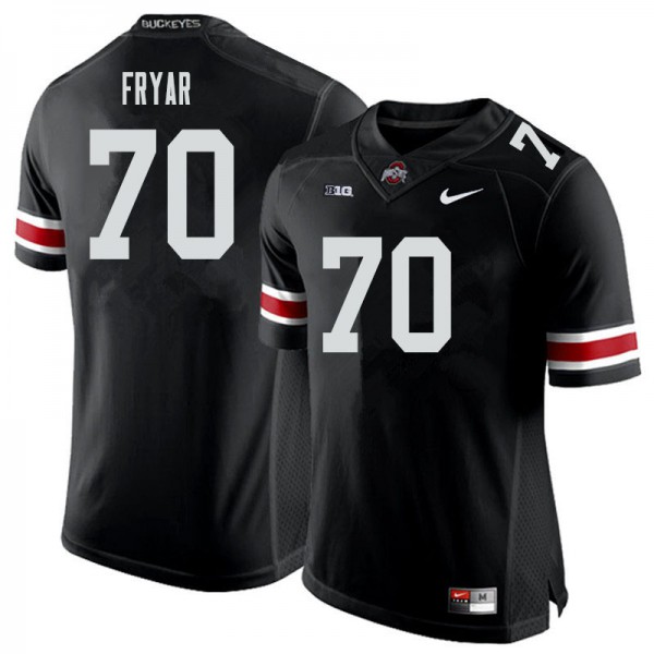 Ohio State Buckeyes #70 Josh Fryar Men Stitch Jersey Black OSU70150